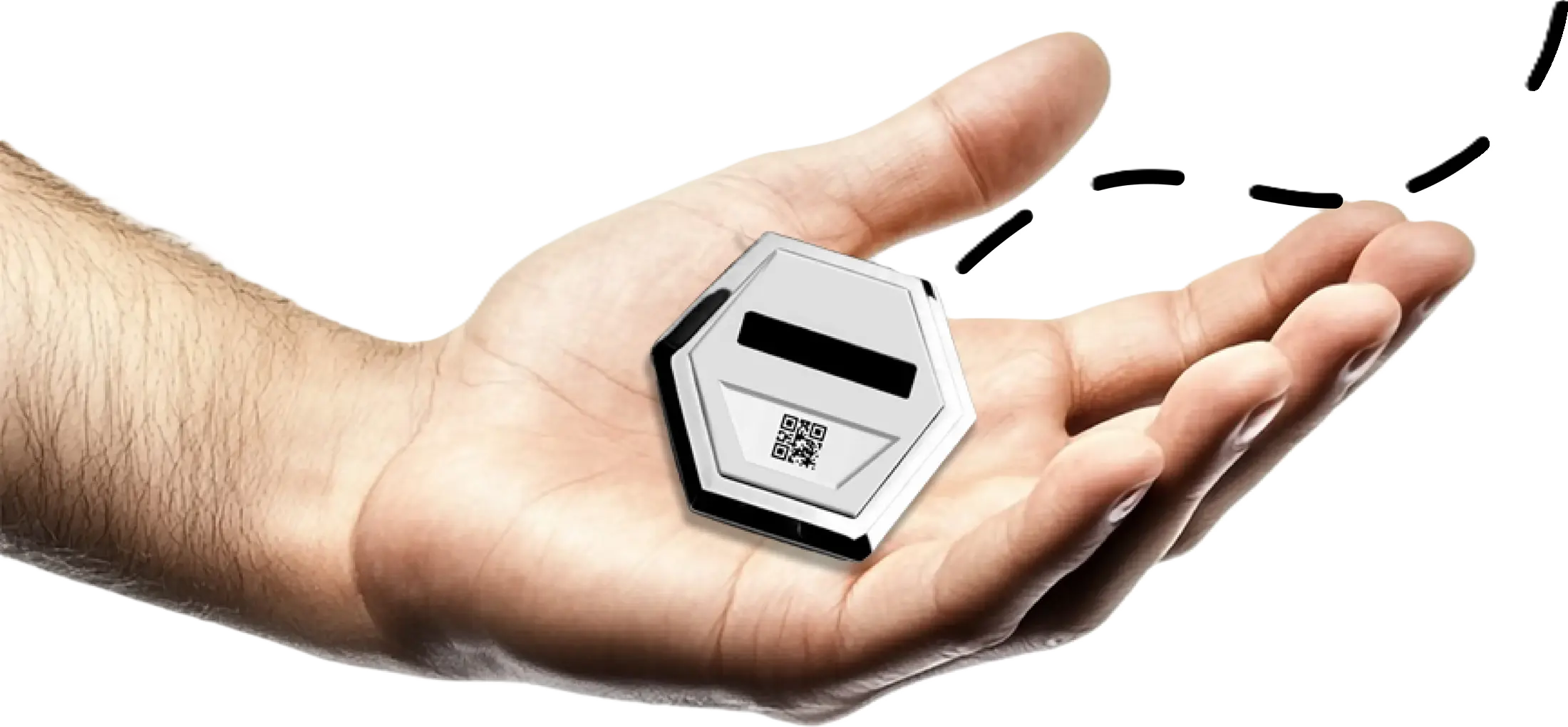 Hand holding Hive E-wallet